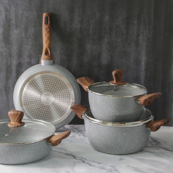 Fissman 14391 ROYAL cookware set grey 7pcs