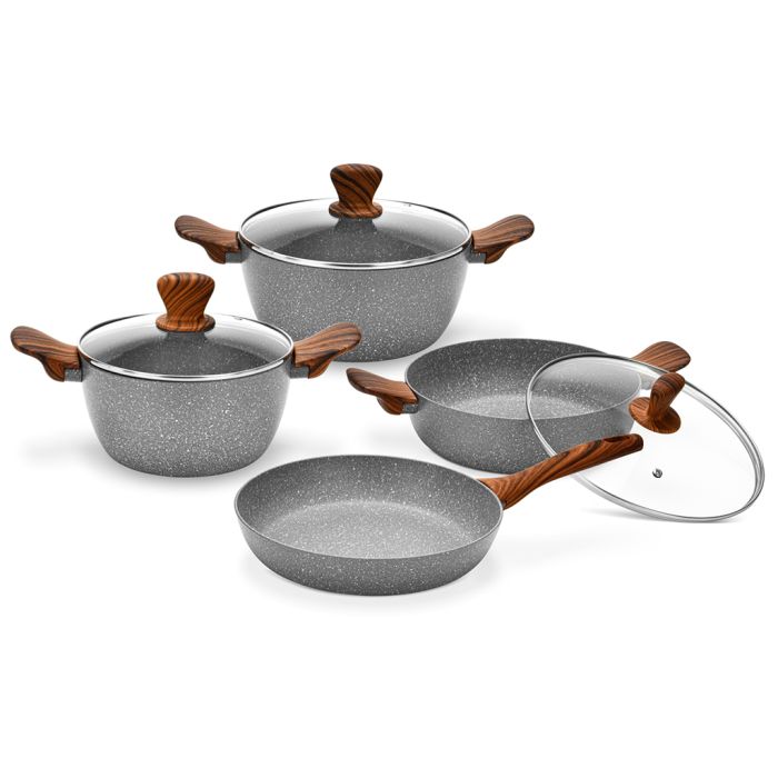 Fissman 14391 ROYAL cookware set grey 7pcs