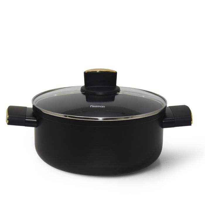 Fissman 14489 PAULA casserole with glass lid 24cm 4.6l