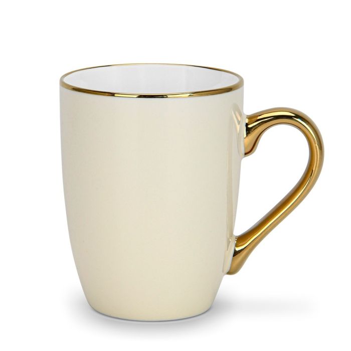 Fissman 19197 porcelain mug beige 360ml