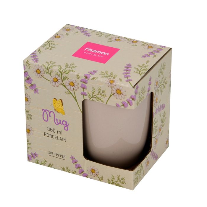 Fissman 19198 porcelain mug pink 360ml