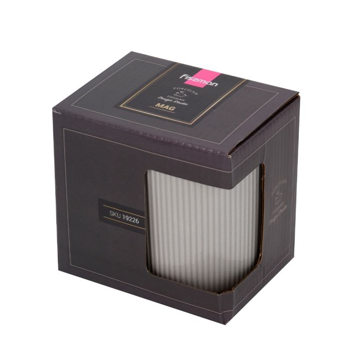 Fissman 19226 porcelain mug grey 360ml
