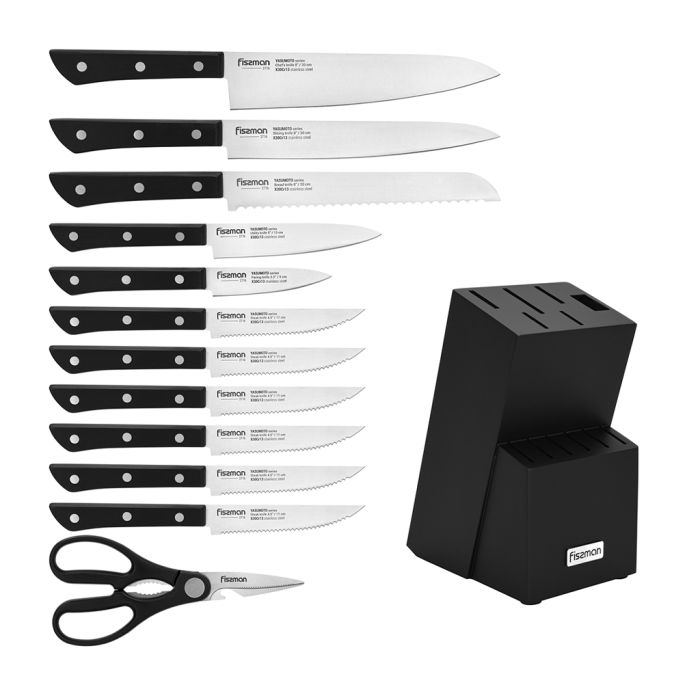 Fissman 2716 knife set with wooden block 13pcs