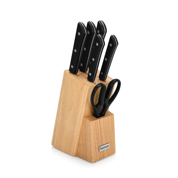 Fissman 2717 Knife set with wooden block 7pcs