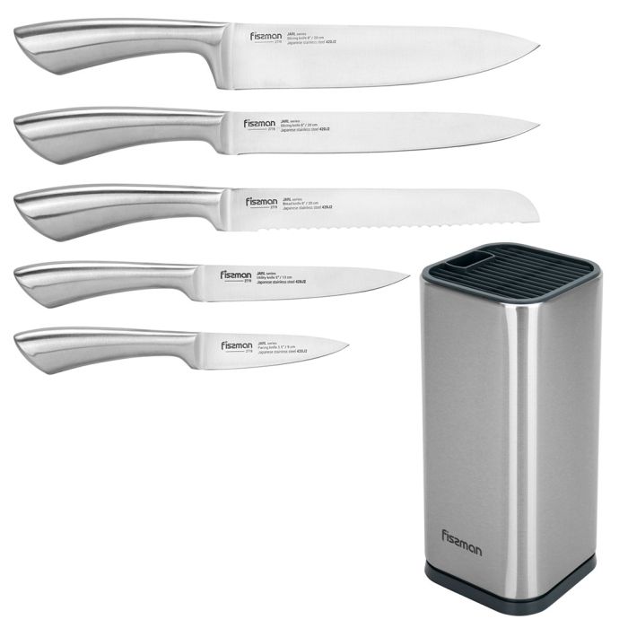 Fissman 2719 Knife set with metalic block 6pcs