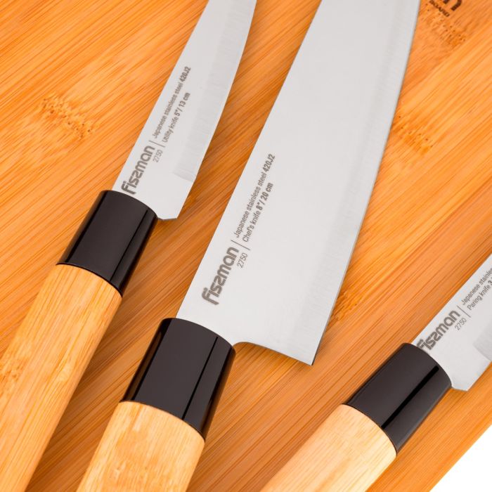 Fissman 2750 Knife set with chopping board 4pcs