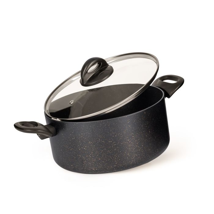 Fissman 4657 FORDE 2 casserole with glass lid & fry pan set 5pcs