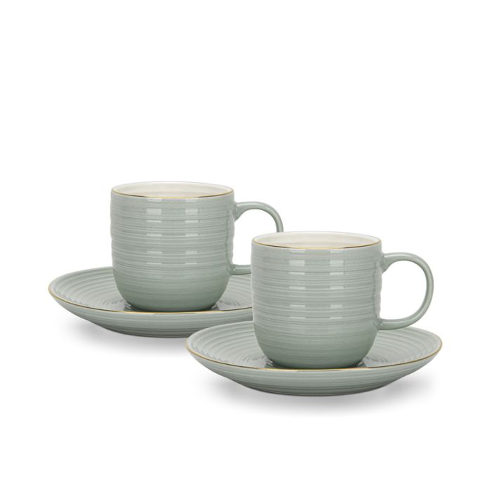 Fissman 3688 FIRMINA porcelain coffee cup set green 4x180ml