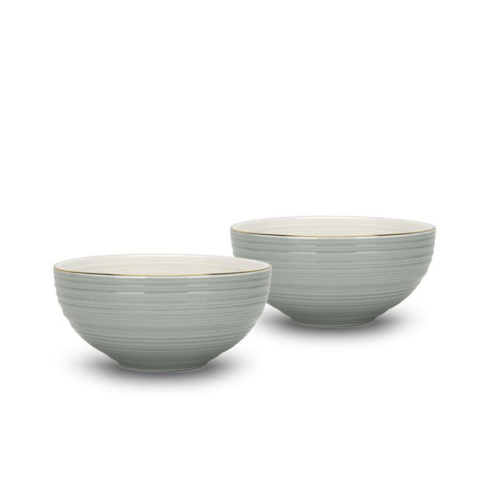 Fissman 3689 FIRMINA porcelain bowl green set 2pcs 14.5х7cm