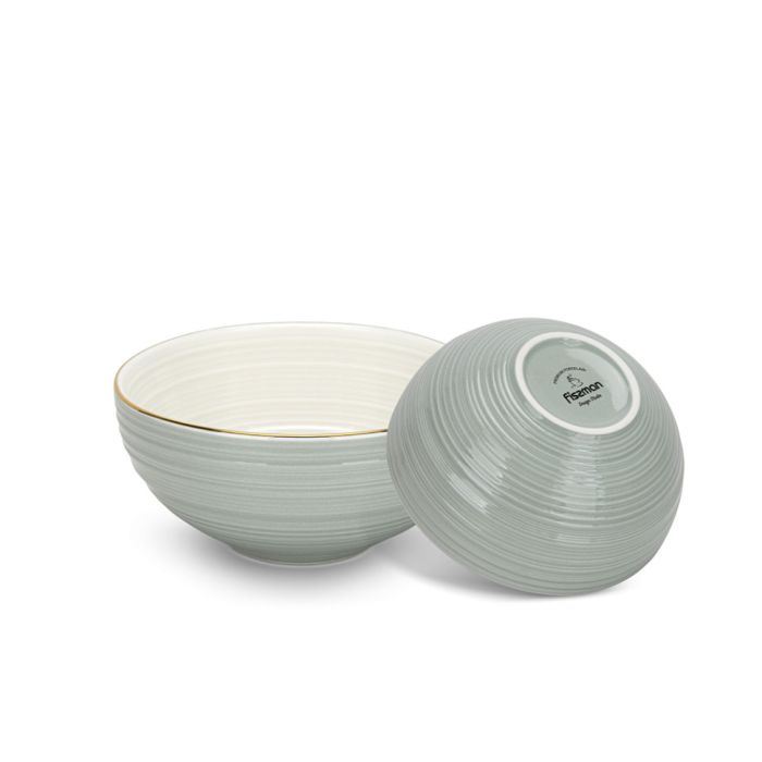 Fissman 3689 FIRMINA porcelain bowl green set 2pcs 14.5х7cm