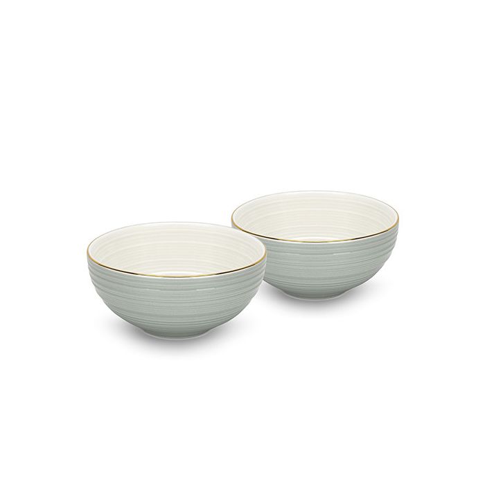 Fissman 3689 FIRMINA porcelain bowl green set 2pcs 14.5х7cm