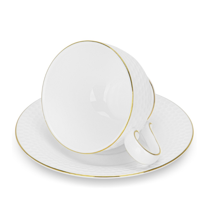 Fissman 3693 FIRMINA porcelain coffee cup set beige 4x180ml