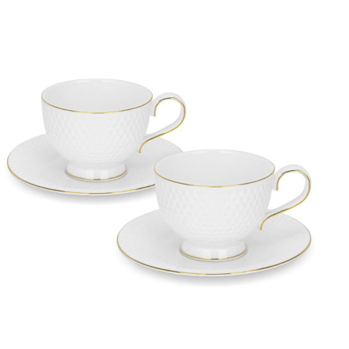 Fissman 3693 FIRMINA porcelain coffee cup set beige 4x180ml