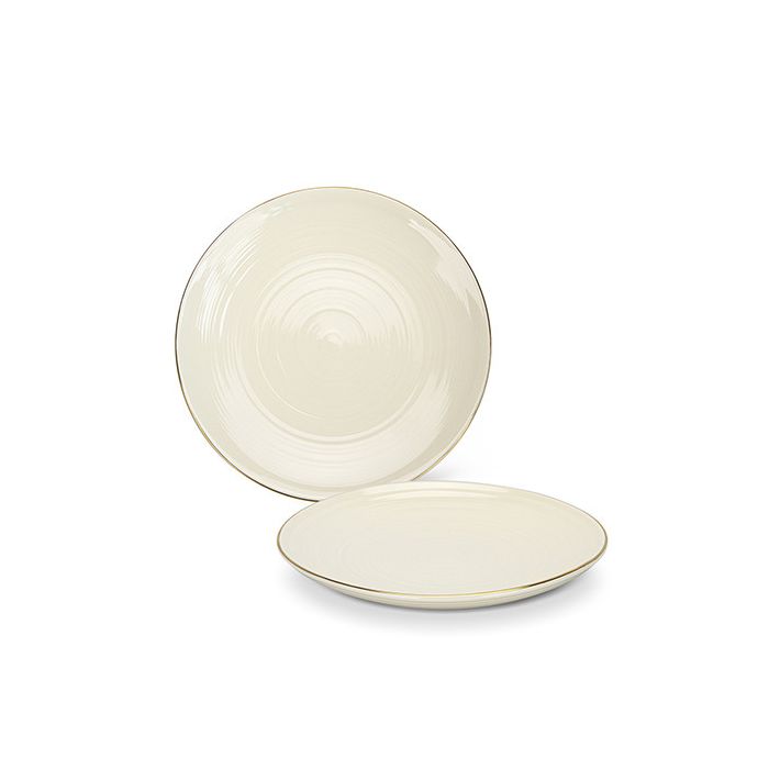 Fissman 3695 FIRMINA porcelain plate set beige 2x21cm