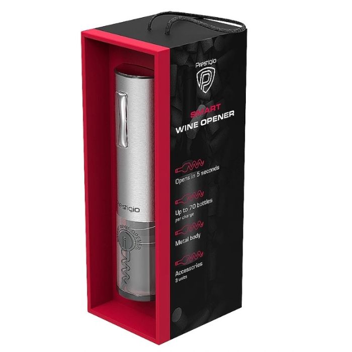 Prestigio PWO103SL_EN wine opener silver