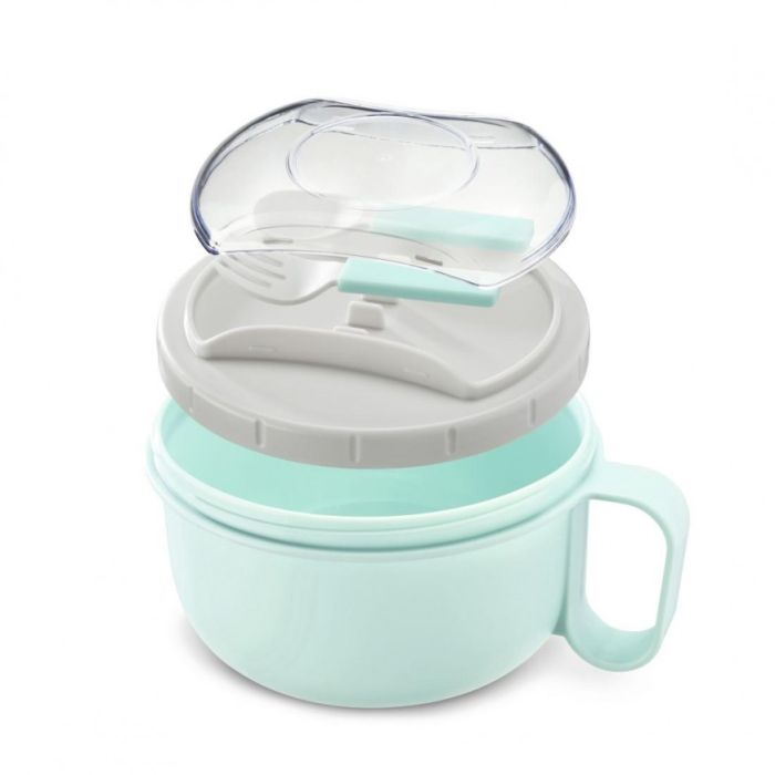 Hama 181583 lunch box with fork & spoon