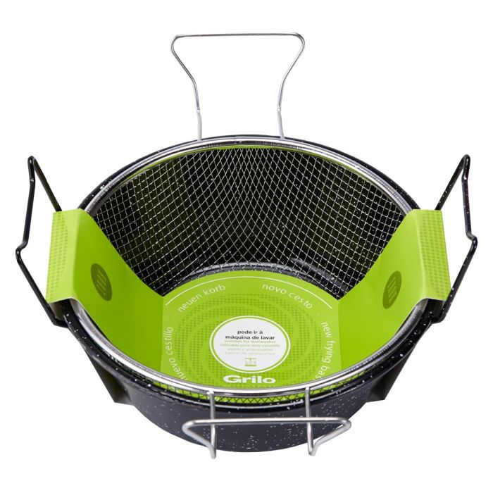 Grilo E141524 potato fry bowl enamel steel 24cm