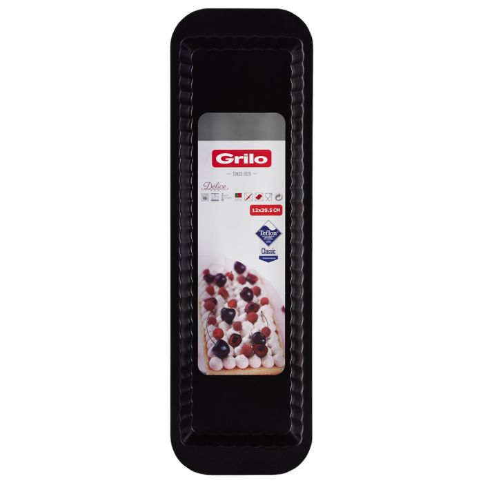 Grilo 403018G TART RECT CARBON STEEL 39,5*12cm