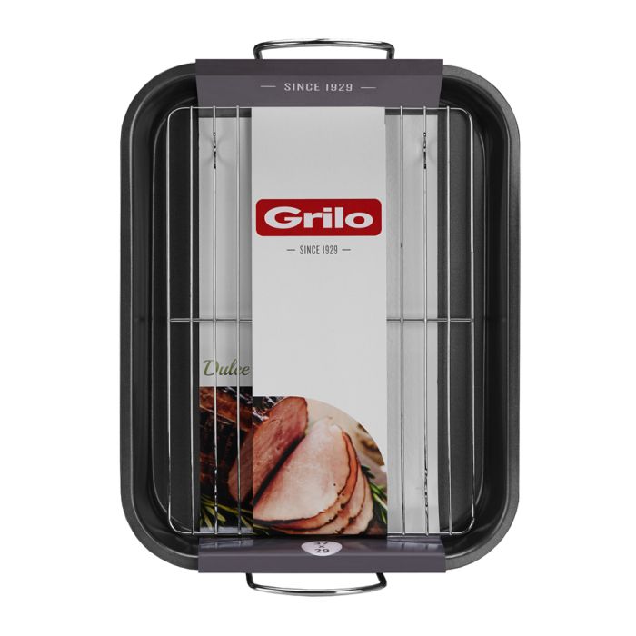 Grilo 430110 ROAST PAN STEEL 37*29CM
