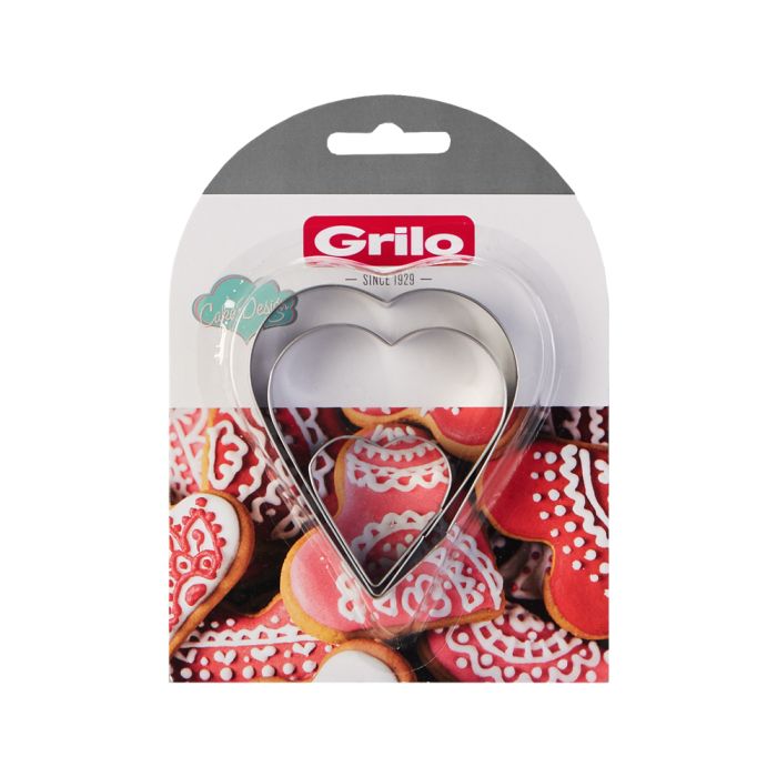 Grilo 490014 COOKIE CUTTER INOX- HEARTS