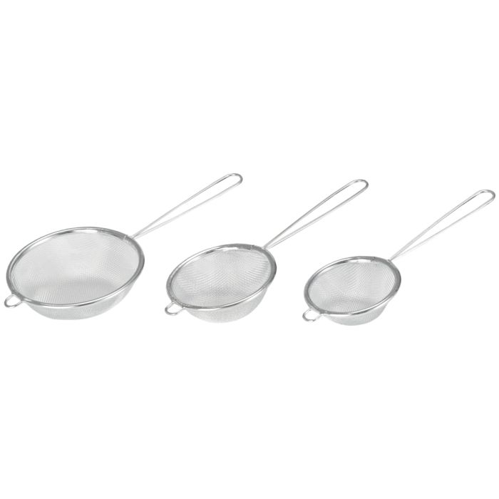 Grilo 430051 STRAINER (CHROMED) 7-8-10CM - SET 3