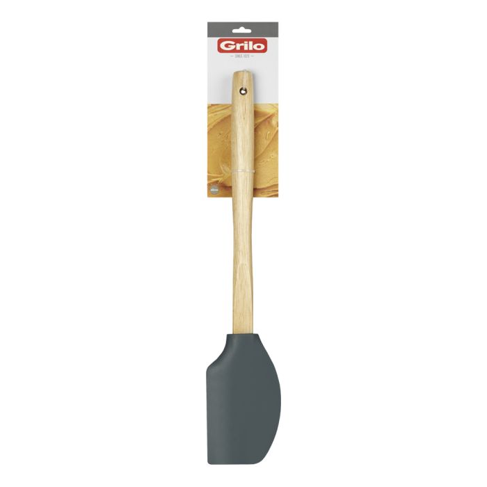 Grilo 430239 SILICONE SCRAPER WITH WOODEN HANDLE