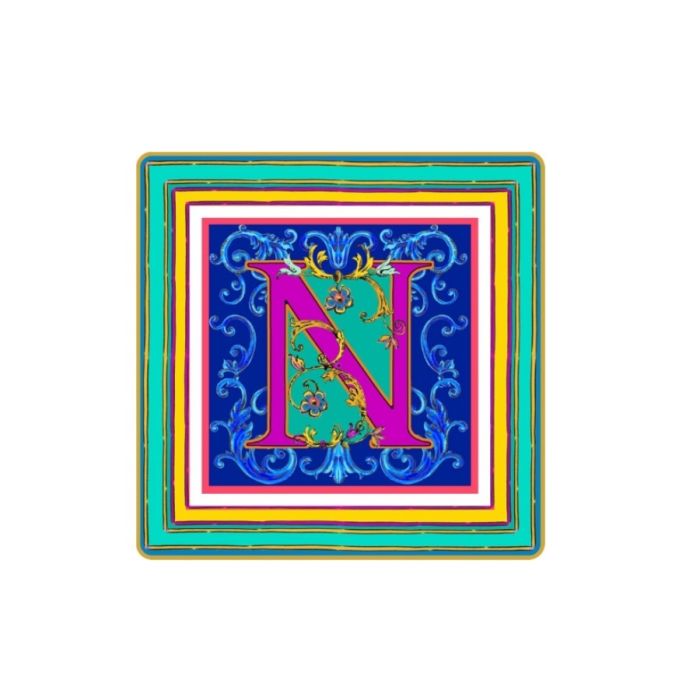 Baci Milano STR1.ORTN MINI TRAY LETTER N 15X15CM