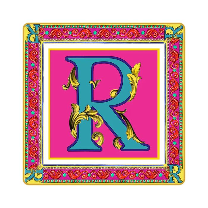 Baci Milano STR1.ORTR MINI TRAY LETTER R 15X15CM