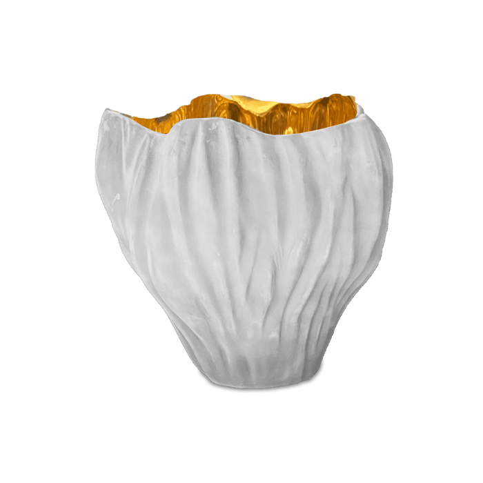 Baci Milano VAS2.KOS01 vase white gold 20cm