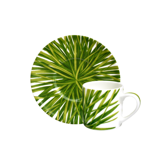 Taitu 12-13-91 LIFE IN GREEN espresso cup&saucer 100ml