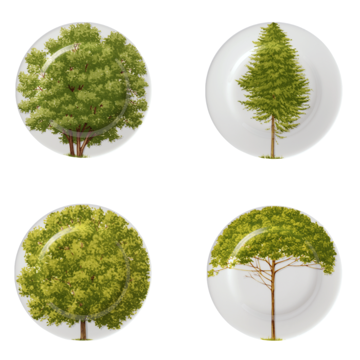 Taitu 1-83 FREEDOM B/B assorted plate set 4pcs