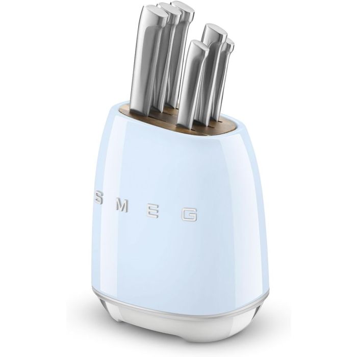 SMEG KBSF02PB knife block pastel blue