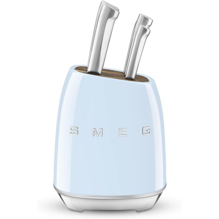 SMEG KBSF02PB knife block pastel blue