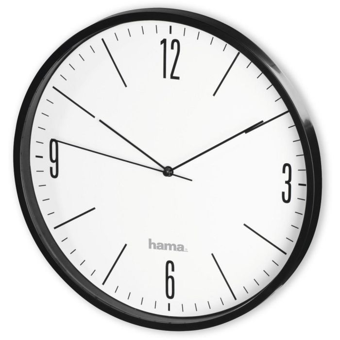 Hama Wall Clock ELEGANTE (186445) ,BLACK