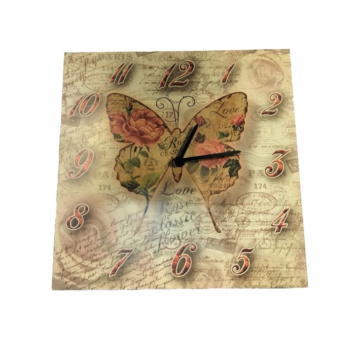 Lupia Clock Farfalla Shabby 30*30 (04550)