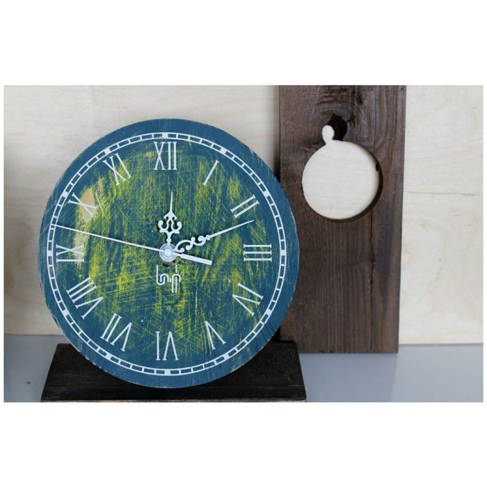 Nuri 01077 Wall Clock Round retro blue - outlet