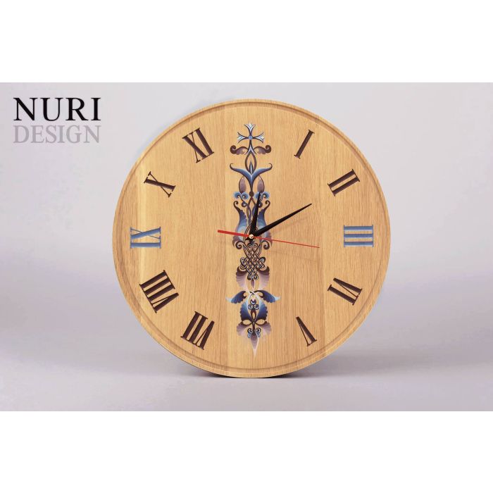 Nuri 01155 Wall Clock with pattern 45R