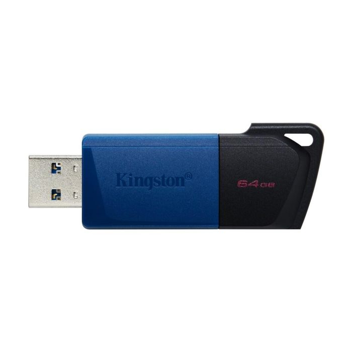 Kingston 64GB, USB 3.2 Gen 1 DataTraveler, Exodia M, Black/Blue (DTXM/64GB)