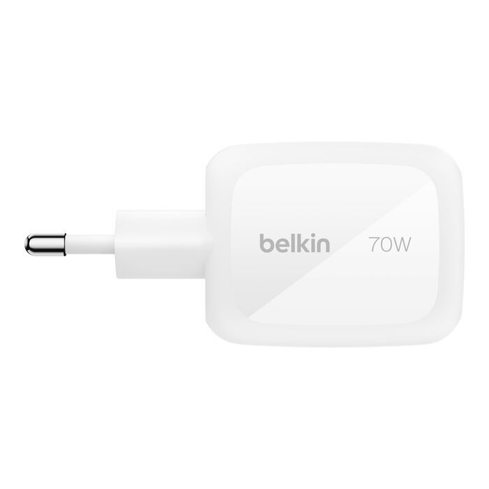 Belkin 3-Port GaN Wall Charger 70W + Travel Adapter Kit, White /WCH018HQWH