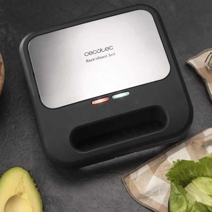 Cecotec 03203 Rock'n Toast 1000 3in1 Sandwich Maker 800W