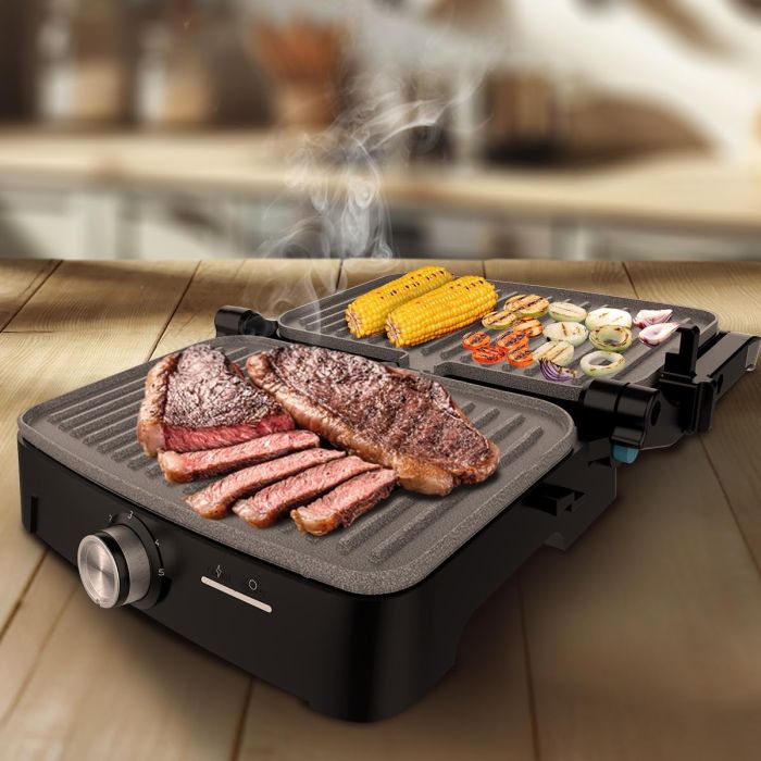 Cecotec A01_EU01_117516 Rock'nGrill 2000 Full open Electric grill