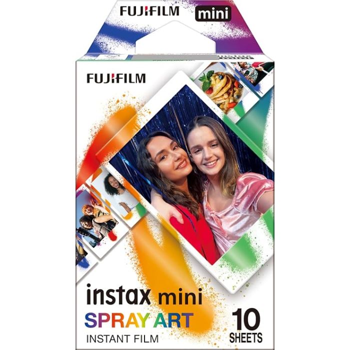Fujifilm Instax Mini 10 Pack Designer Film Spray Art