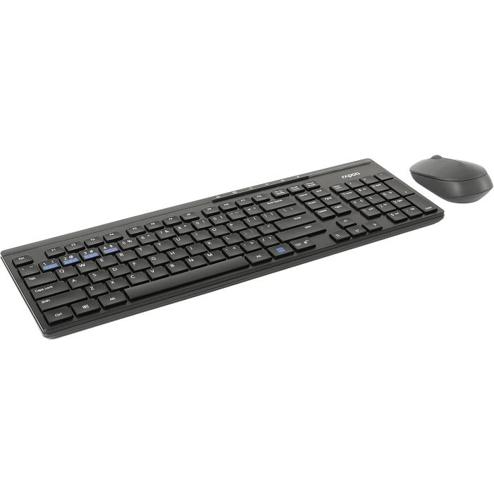 Hama Rapoo "8100M" Wireless Multi-Mode Deskset, Black (192935)