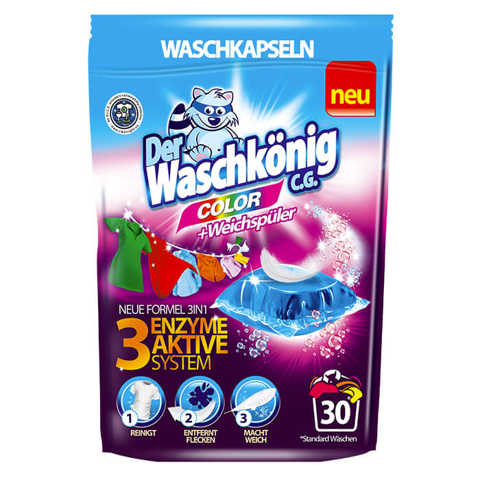 Glanz washing machine tablets  Der Waschkonig Color 22 pcs