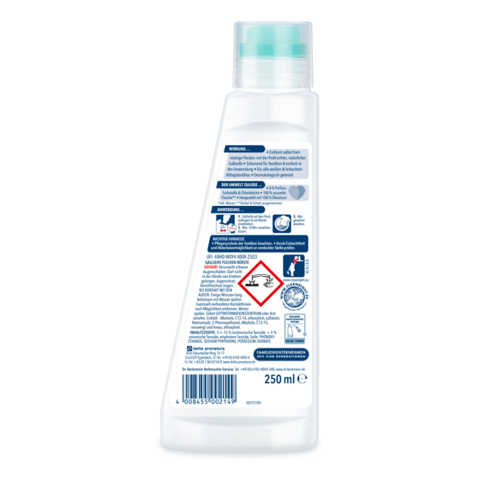 Dr. Beckmann Gallseife flecken Burste 250ml