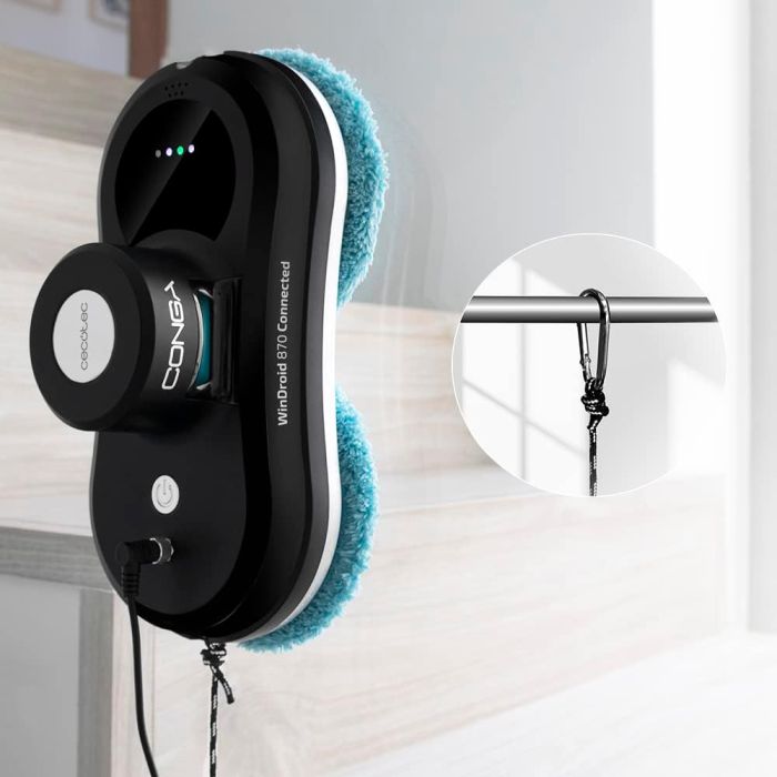 Cecotec 08057 Windroid 870 Connected T Glass Cleaning Robot, 80 W