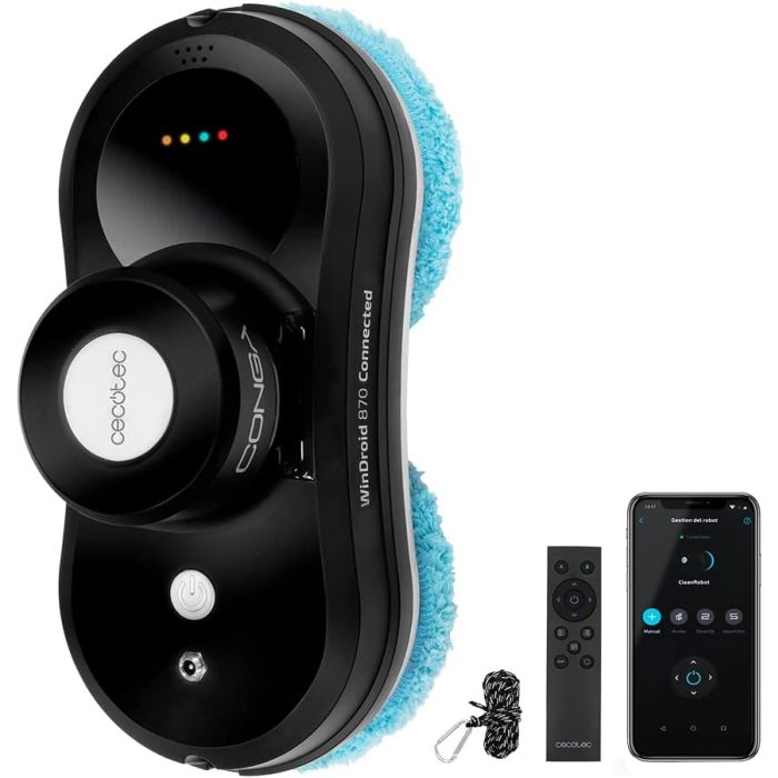 Cecotec 08057 Windroid 870 Connected T Glass Cleaning Robot, 80 W