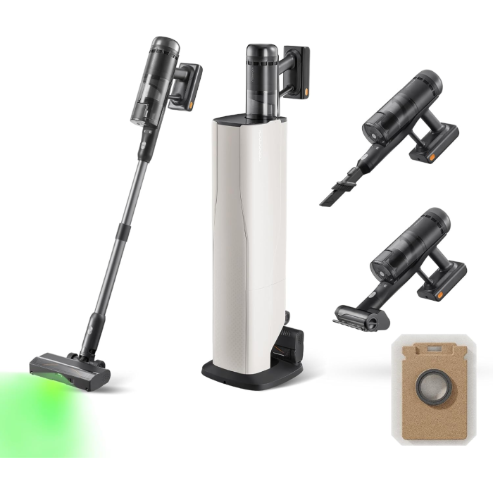 Roborock Cordless Vacuum Cleaner H60 Hub Ultra Black (H9A1A51-07)