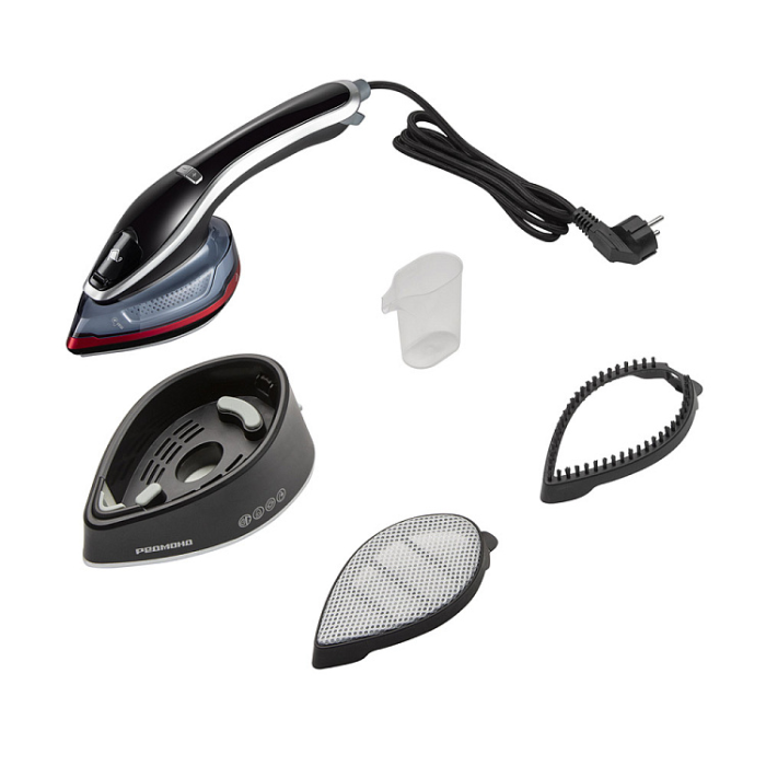 REDMOND SH1636 Hand steamer, Black/Red