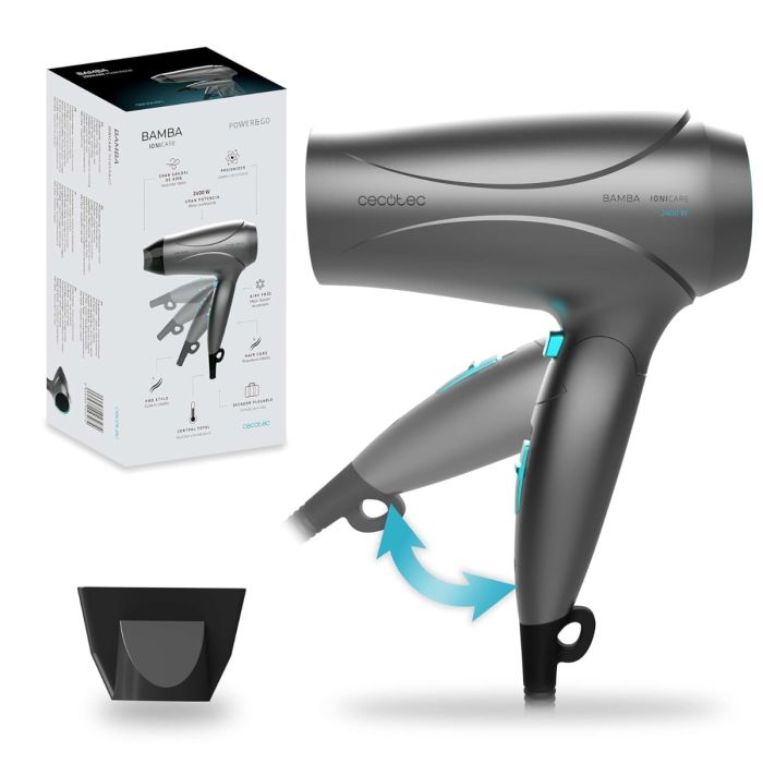 Cecotec 04327 IoniCare 5450 Power&Go hair dryer, 2400 W, Black